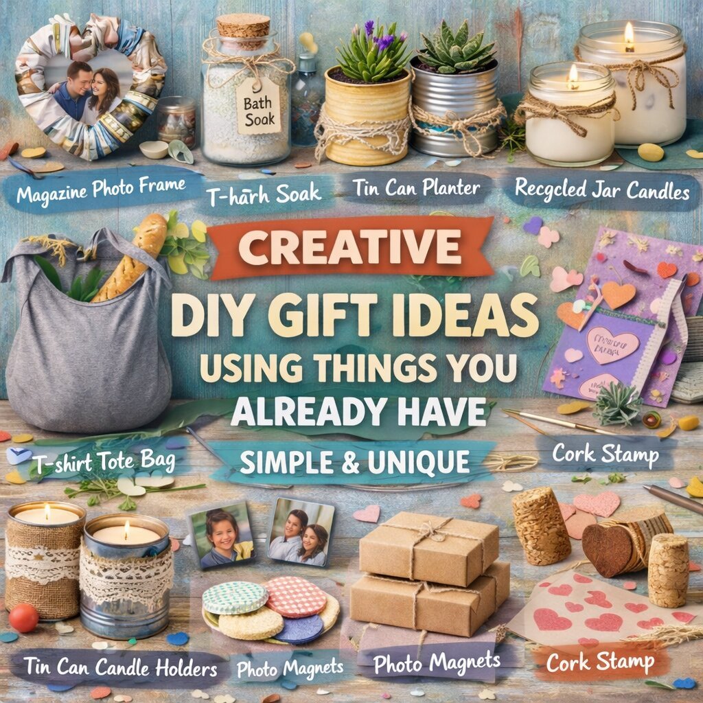 Creative DIY Gift Ideas Using Things You Already Have: Simple & Unique