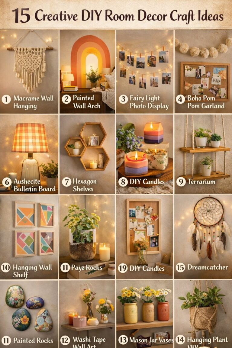 15 Creative DIY Room Decor Craft Ideas