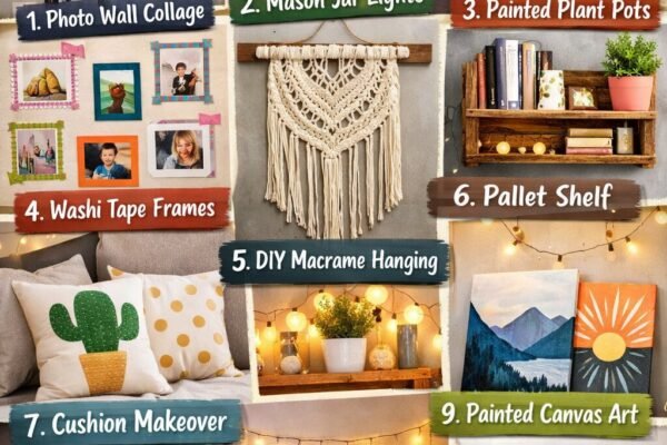 10 Cool DIY Room Decor Ideas to Decorate Your Space on a Budget