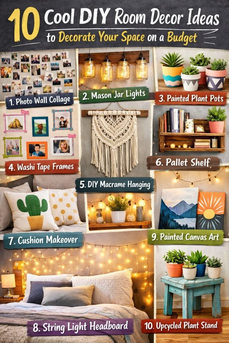 10 Cool DIY Room Decor Ideas to Decorate Your Space on a Budget