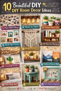 10 Beautiful DIY Room Decor Ideas