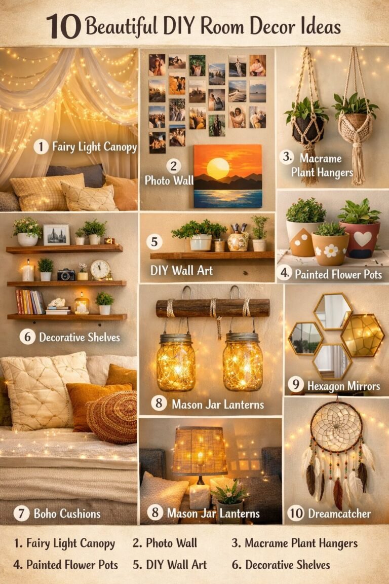 10 Beautiful DIY Room Decor Ideas