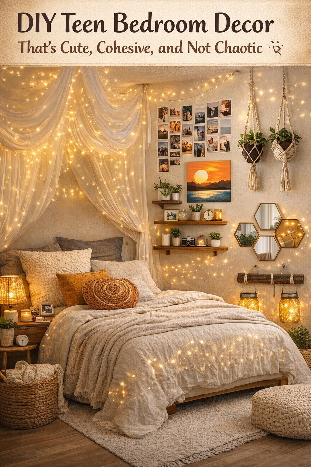 DIY Teen Bedroom Decor That’s Cute, Cohesive, and Not Chaotic