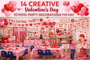 14 Creative Valentine’s Day School Party Decorations for Kids