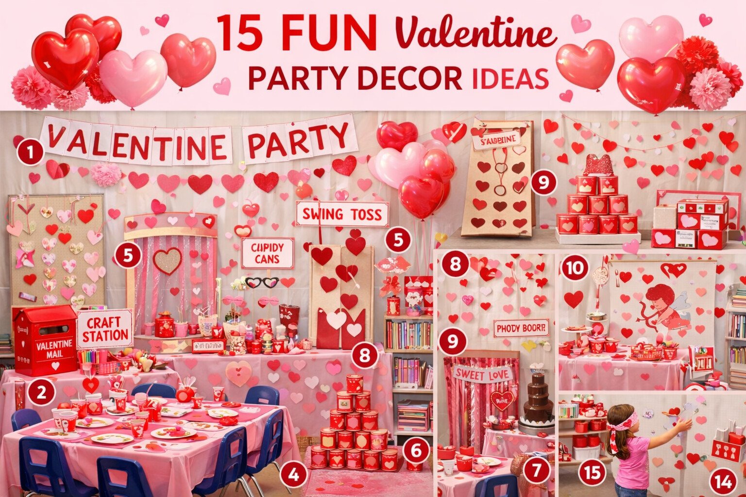 15 Fun Valentine Party Decor Ideas