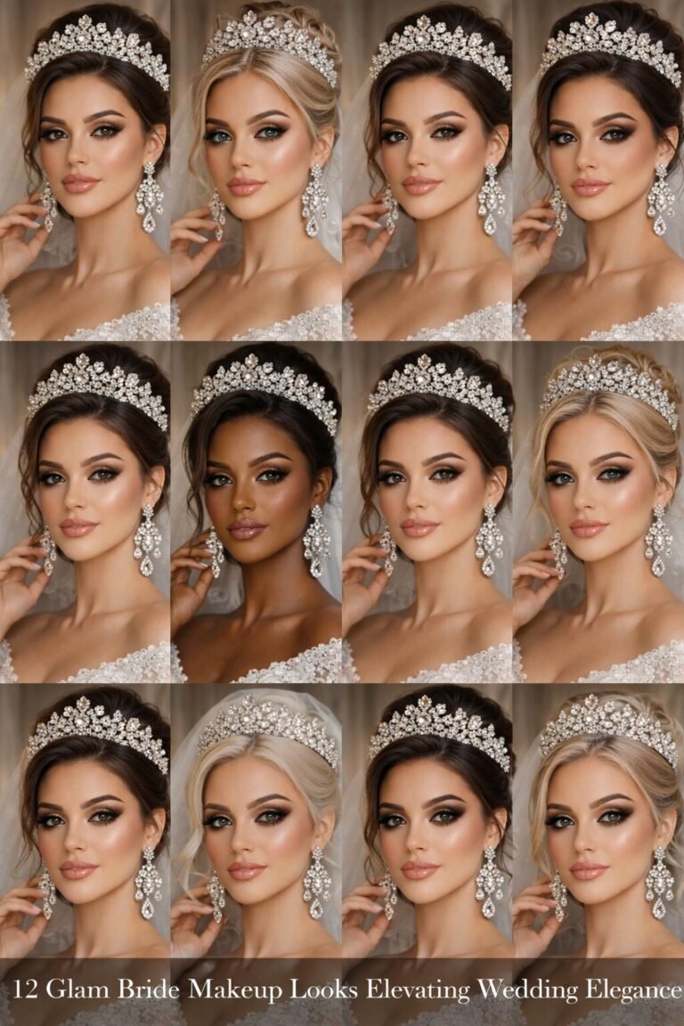 Glam Bride Makeup Looks Elevating Wedding Elegance