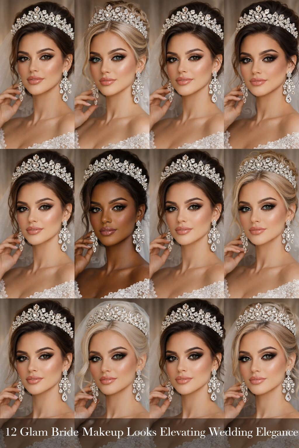 Glam Bride Makeup Looks Elevating Wedding Elegance