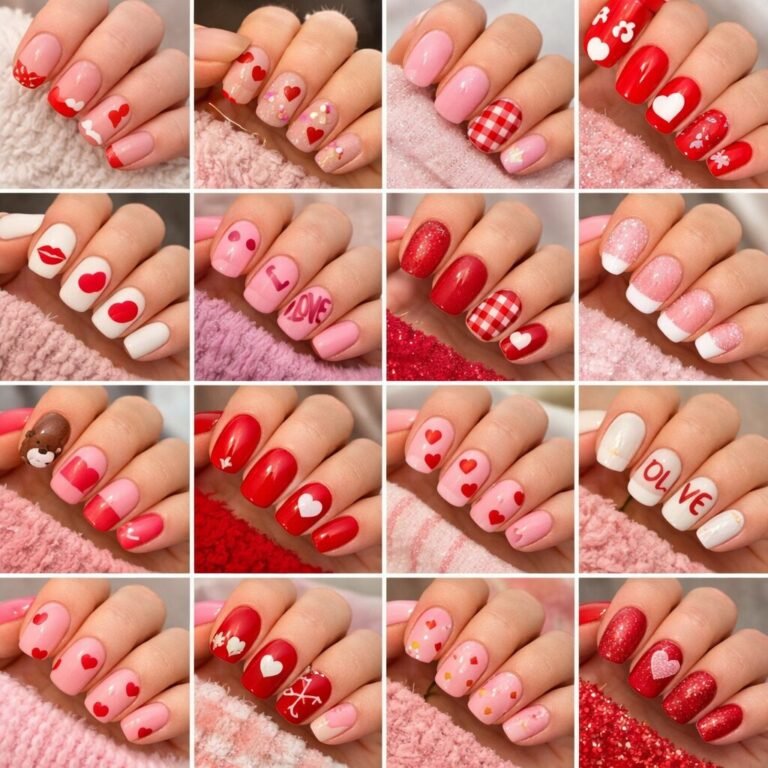 16 Adorable Short Valentine’s Day Nails to Fall in Love With