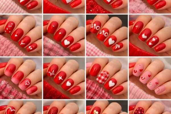 22 Gorgeous Red Valentines Day Nails to Spark Romance