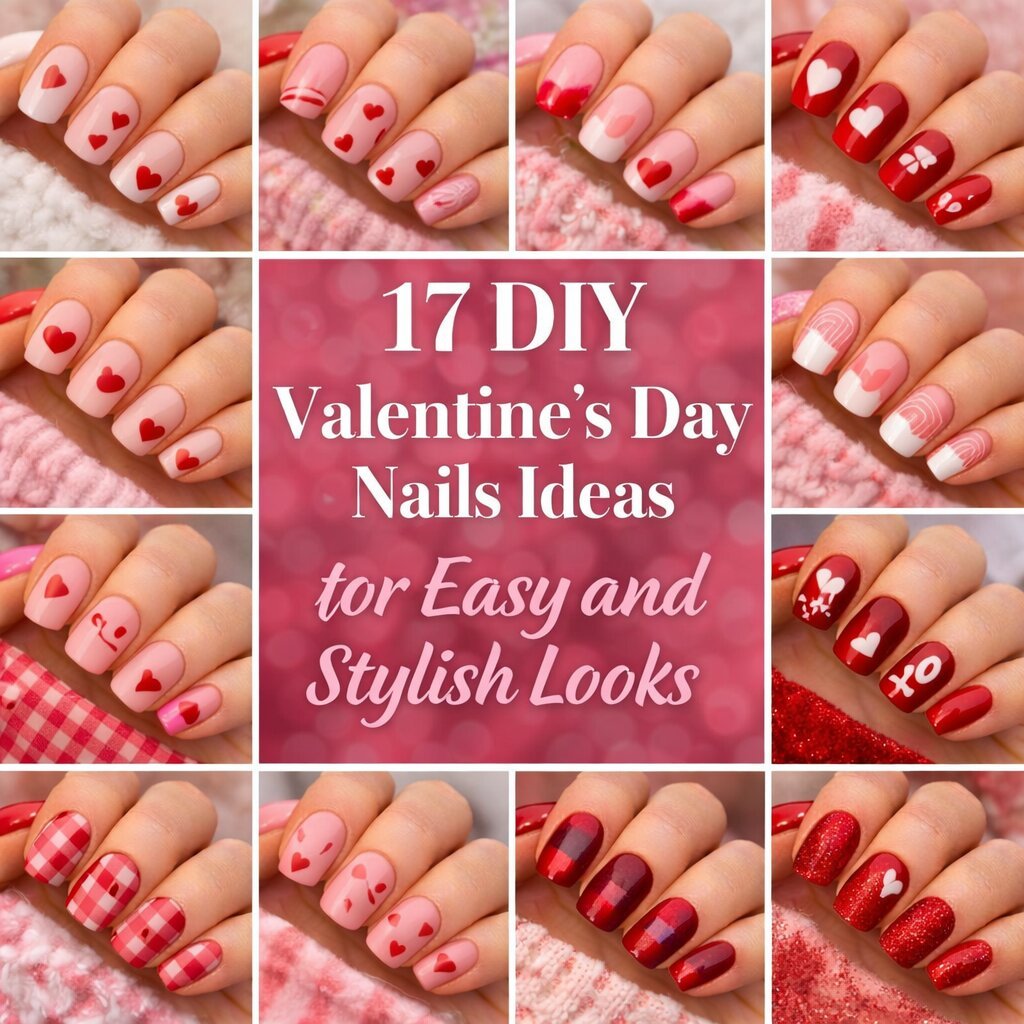 17 DIY Valentines Day Nails Ideas for Easy and Stylish Looks