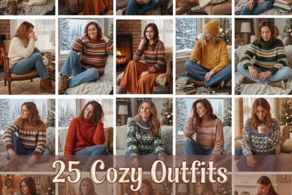 25 Cozy Outfits Created with Crochet Sweater Patterns