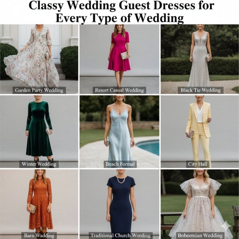 Classy Wedding Guest Dresses for Every Type of Wedding