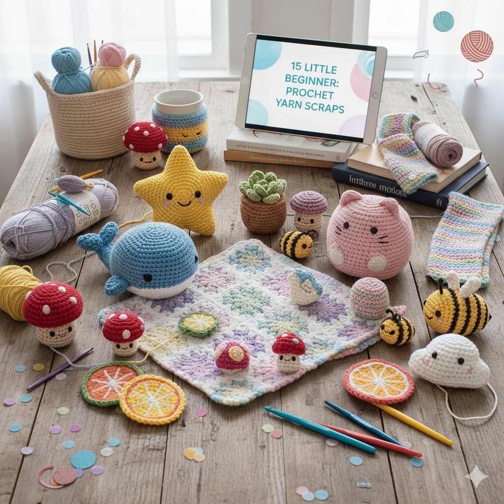 15 Little Crochet Ideas: Perfect for Yarn Scraps