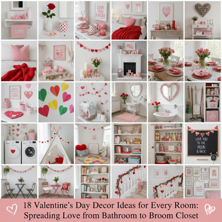 18 Valentine’s Day Decor Ideas for Every Room: Spreading Love from Bathroom to Broom Closet