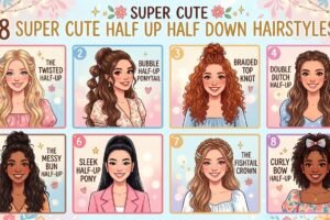 8 Super Cute Half Up Half Down Hairstyles