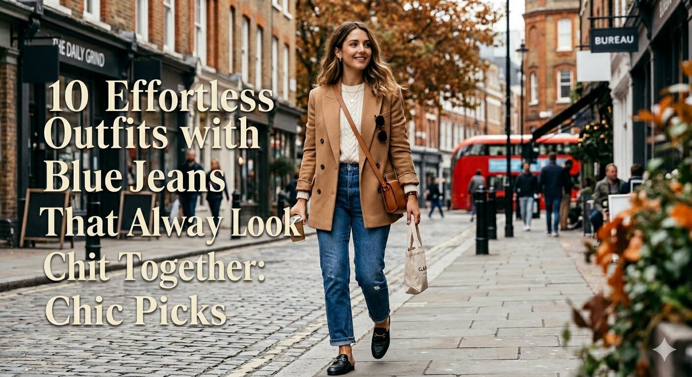 10 Effortless Outfits with Blue Jeans That Always Look Put Together: Chic Picks