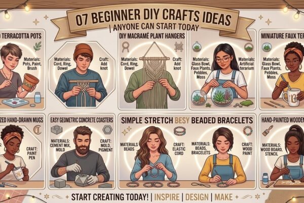 07 Beginner DIY Crafts Ideas Anyone Can Start Today