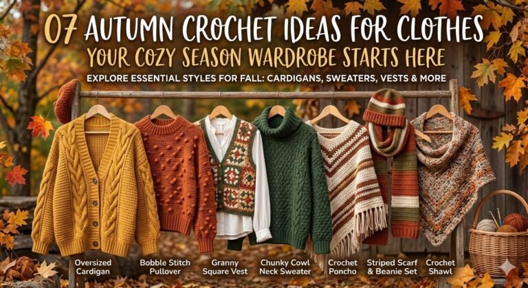 07 Autumn Crochet Ideas for Clothes: Your Cozy Season Wardrobe Starts Here