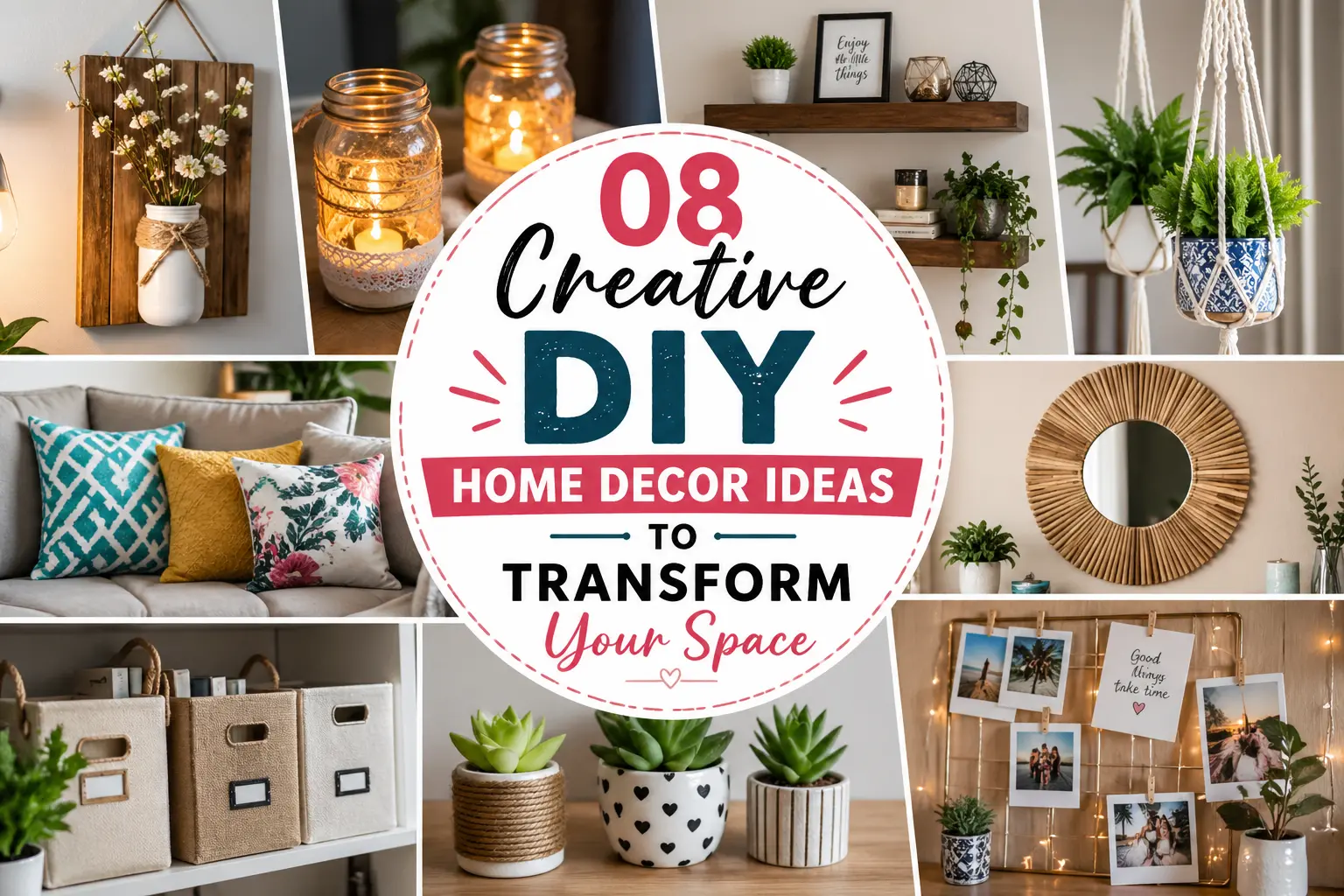 08 Creative DIY Home Decor Ideas to Transform Your Space