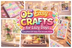 05 Easy Crafts for Lazy Days (Low Effort DIY Ideas That Actually Work)