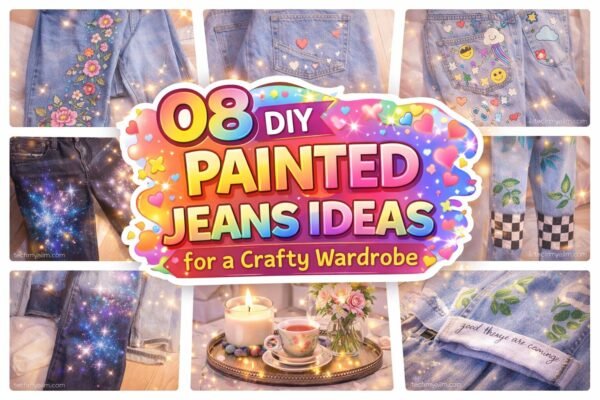08 DIY Painted Jeans Ideas for a Crafty Wardrobe