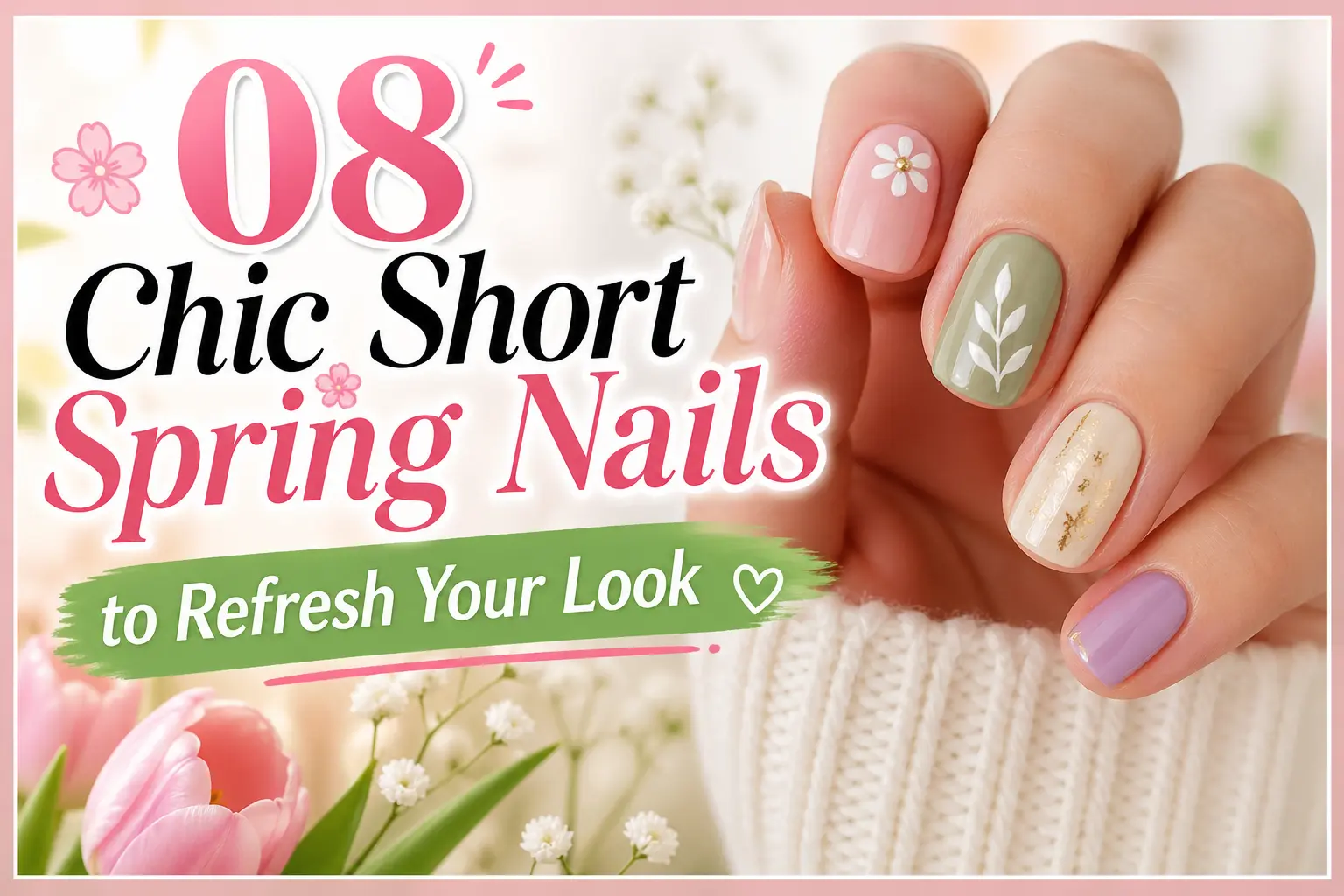 08 Chic Short Spring Nails to Refresh Your Look