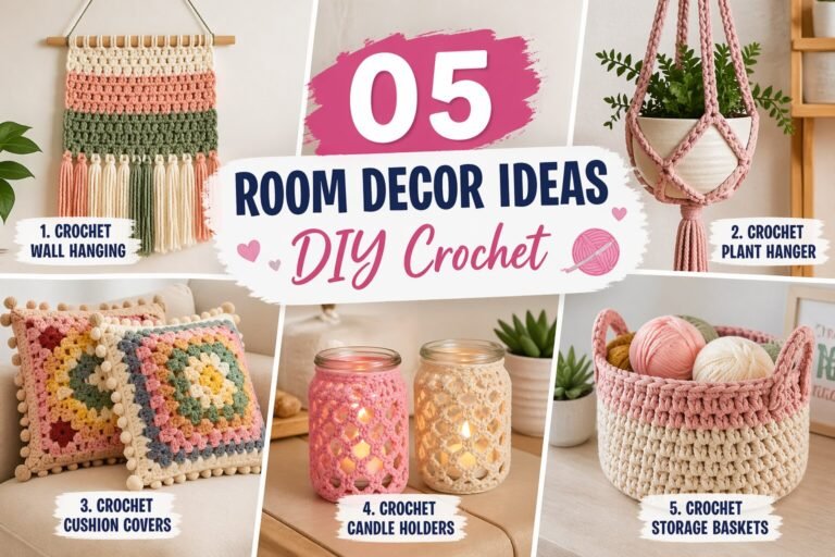 05 Room Decor Ideas DIY Crochet