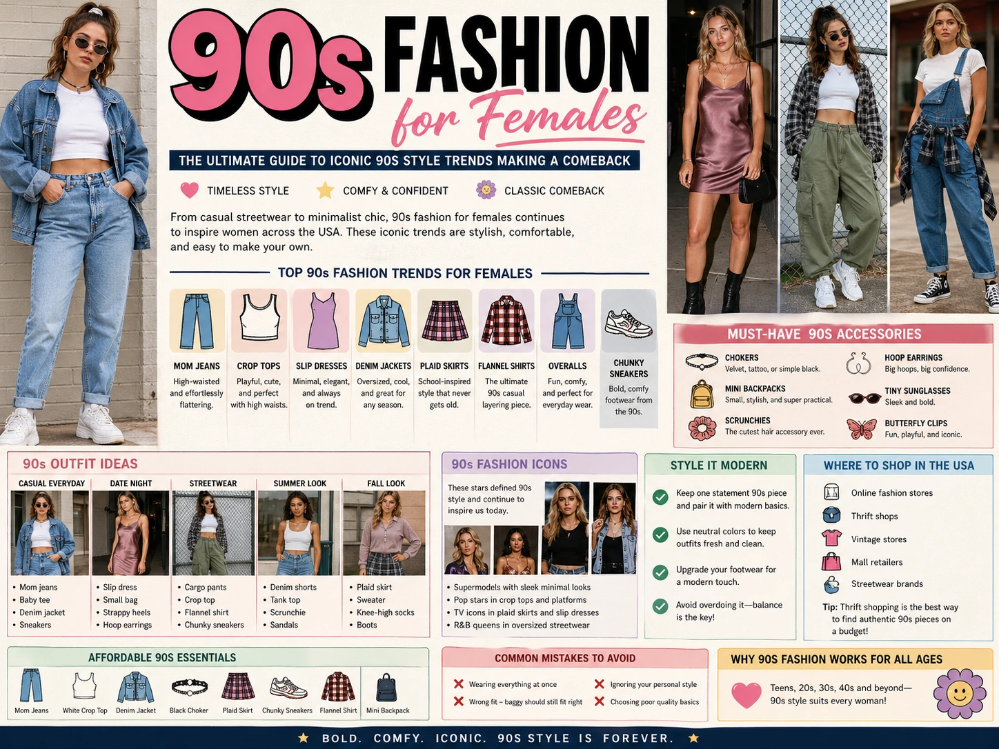 1990s fashion for woman