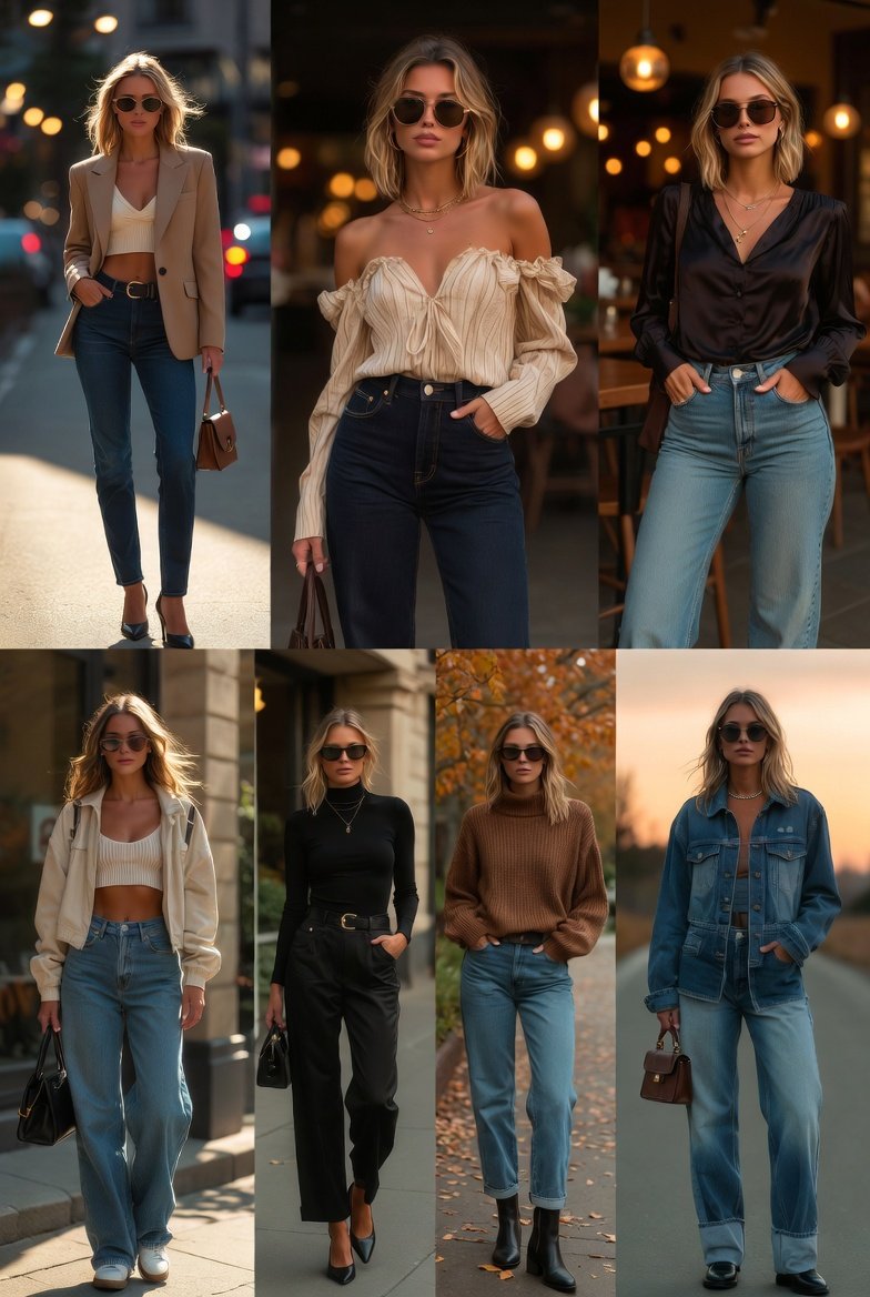Chic Date Night Outfits with Jeans