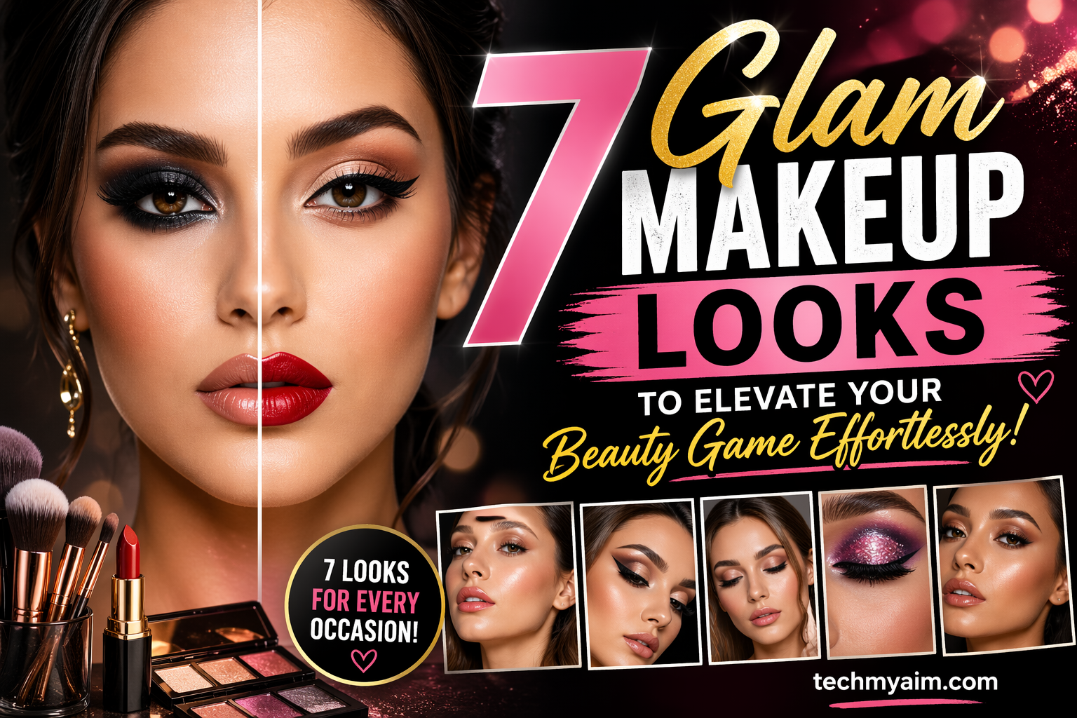 7 Glamorous Makeup Looks to Elevate Your Beauty Game Effortlessly!