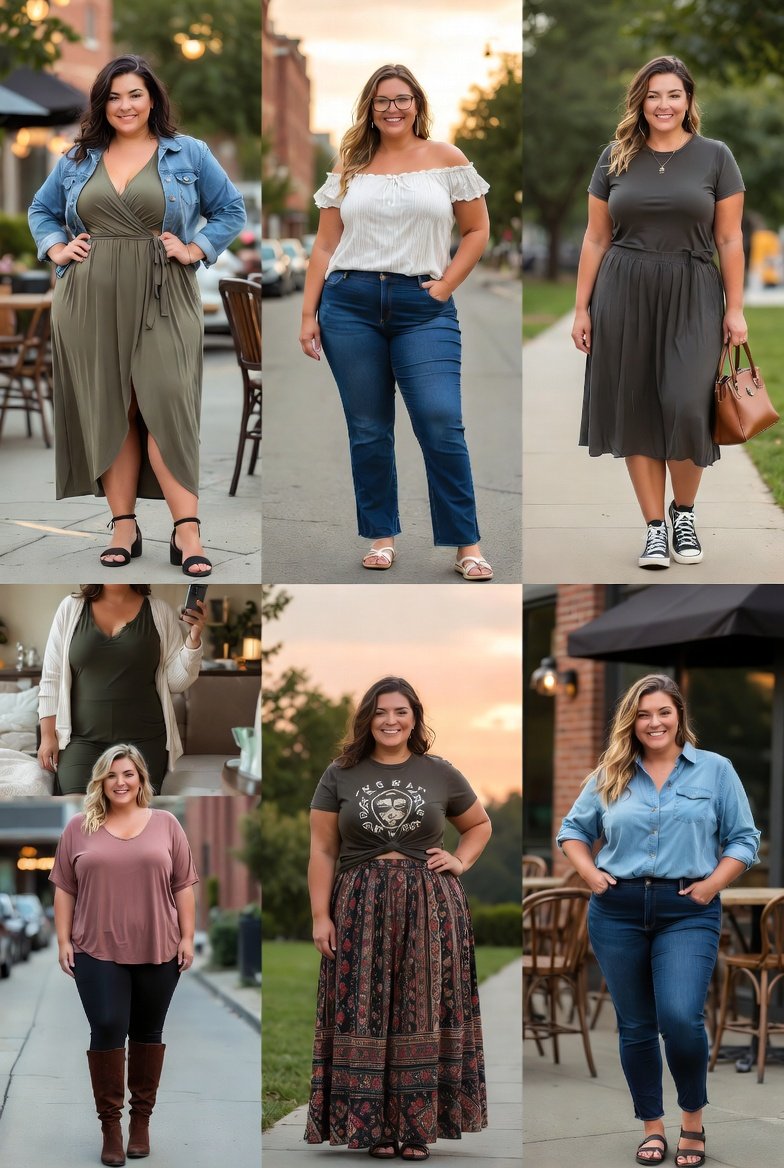 7 Flattering Plus-Size Casual Date Night Outfit Ideas