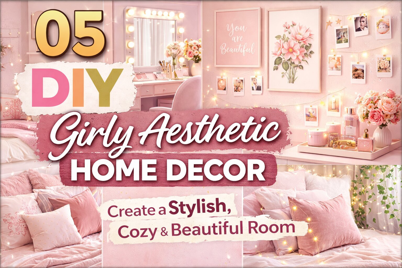 05 DIY Girly Aesthetic Home Decor