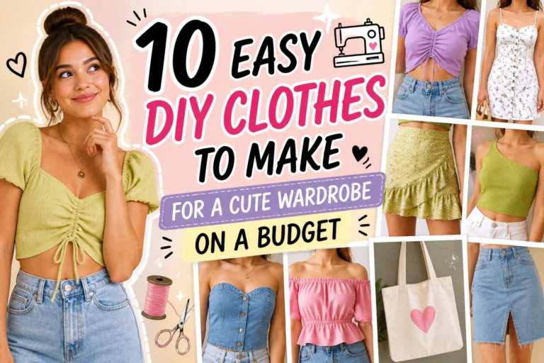 10 Easy DIY Clothes to Make for a Cute Wardrobe on a Budget