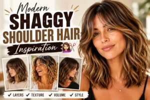 Modern Shaggy Shoulder Hair Inspiration 💇‍♀️