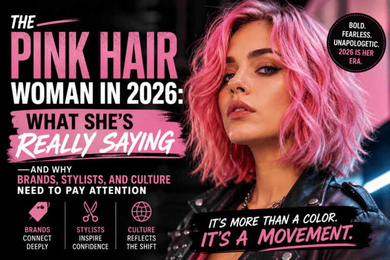 The Pink Hair Woman in 2026: What She's Really Saying — and Why Brands, Stylists, and Culture Need to Pay Attention