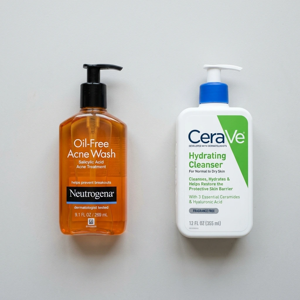 neutrogena vs cerave face wash comparison